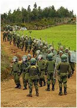 Militarizacin en territorio Mapuche