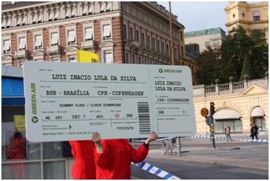 Greenpeace inbjudan på president Lula