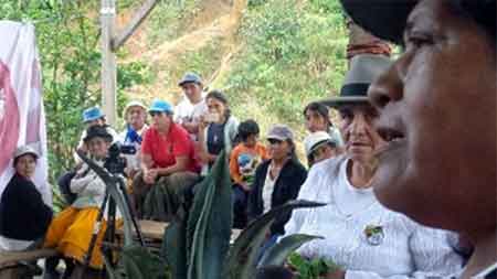 Julia Pulla, del Frente de Mujeres Defensoras de la Pachamama