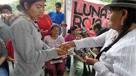 Elsa Urgils, del Frente de Mujeres Defensoras de la Pachamama