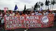 Negras en marcha contra el racismo, machismo y genocidio