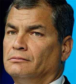 Expresidente ecuatoriano Rafael Correa