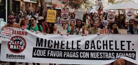 Michelle Bachelet: vad betalar du med vrt vatten?
