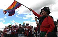 ursprungsbefolkningar kamp i Ecuador