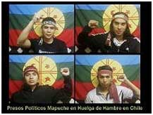 Presos polticos Mapuche en huelga de hambre en Chile