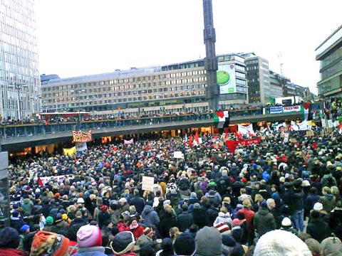 Protest mot krigetet i Gaza