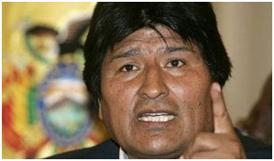 Evo Morales ber FN om krismte