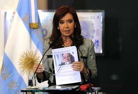 La presidenta argentina Cristina Fernndez